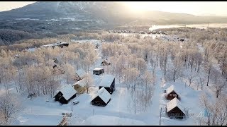 [旅行業景點空拍] 日本北海道二世谷日出雪景空拍小巴老師攝影