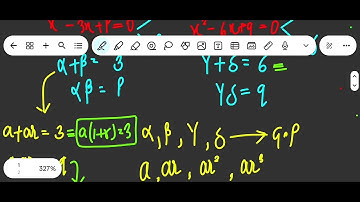 Let α & β be the roots of the equation x²-3x+p=0 & γ and δ be the roots of...||#cbse #jee #iitjee 