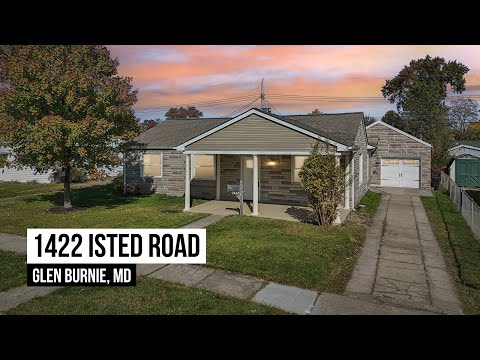 1422 Isted Road, Glen Burnie, MD home video tour