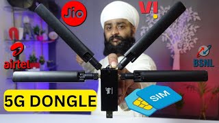 5G Sim USB DONGLE Router | Waveshare 5G Simcom Module M.2 Key B Interface Setup and Test in Hindi