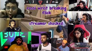 SK Rossi Wrist Breaking Flick Shocked Everyone - Streamer Reaction