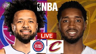 🔴LIVE: DETROIT PISTONS vs CLEVELAND CAVALIERS | NBA | PLAY BY PLAY | LIVE SCORE