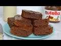 Brownie de Nutella ¡Con solo 3 ingredientes! Fácil y rápido