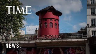 Moulin Rouge, Paris’ World-Famous Cabaret Club, Loses Its Windmill Sails Overnight