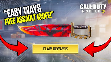 Easy Ways to Unlock FREE ASSAULT KNIFE in CODM! 🔥