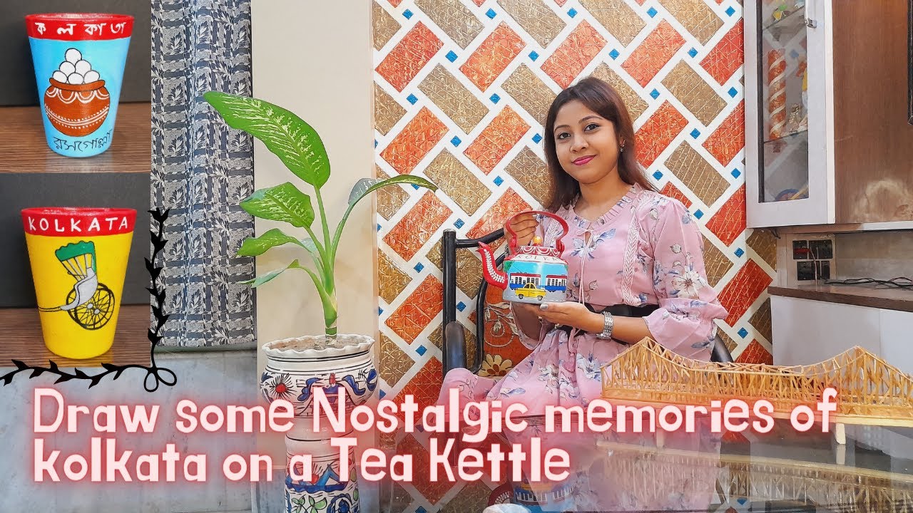 Tea Kettle Painting With Some Nostalgic Memories Of Kolkata The City tea-kettle-painting-with-some-nostalgic-memories-of-kolkata-the-city