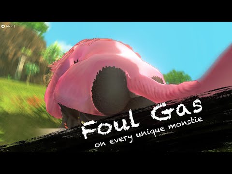 Foul Gas (yes) on every unique monstie in Monster Hunter Stories 2