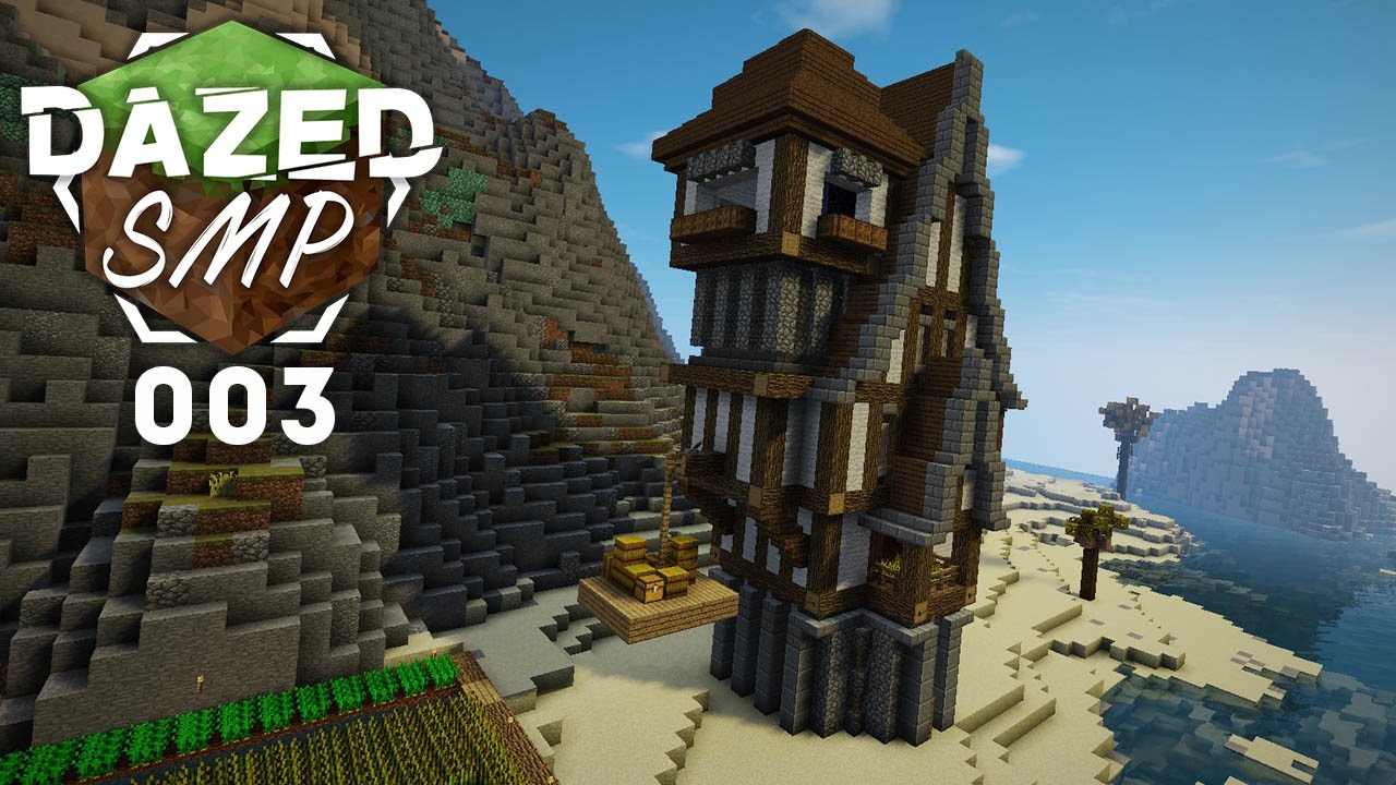 Minecraft Dazed Smp Ep 3 Steampunk Starter House Youtube