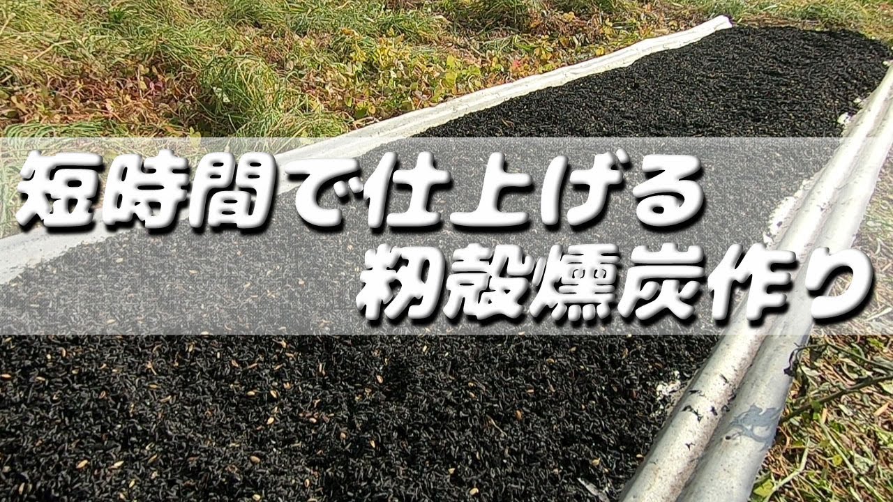 【頑張らない農業】短時間で作る自家製籾殻燻炭【無農薬・有機栽培】