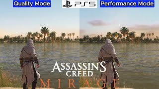 Assassin's Creed Mirage PS5 - Graphics Comparison - Quality Mode VS Performance Mode - Framerate 4K