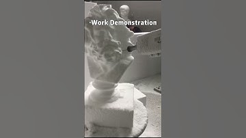 Industrial Robot Carves Foam Statues