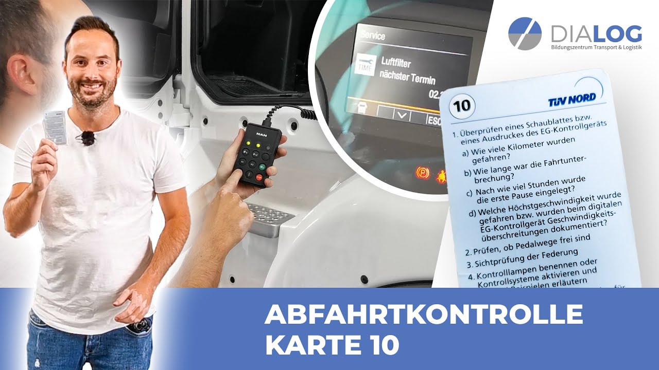 Abfahrtkontrolle Lkw Karte 1-10 Antworten www.youtube.com