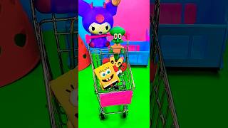 ODDLY SATISFYING KUROMI -SPONGE BOB REVIEW UNBOXING FUNNY TOYS 📮🛌#shorts #toys #kuromi #sanrio