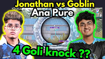 Jonathan vs Goblin Pure 1v1@goblinbgmi @JONATHANGAMINGYT  🔥🚀💛