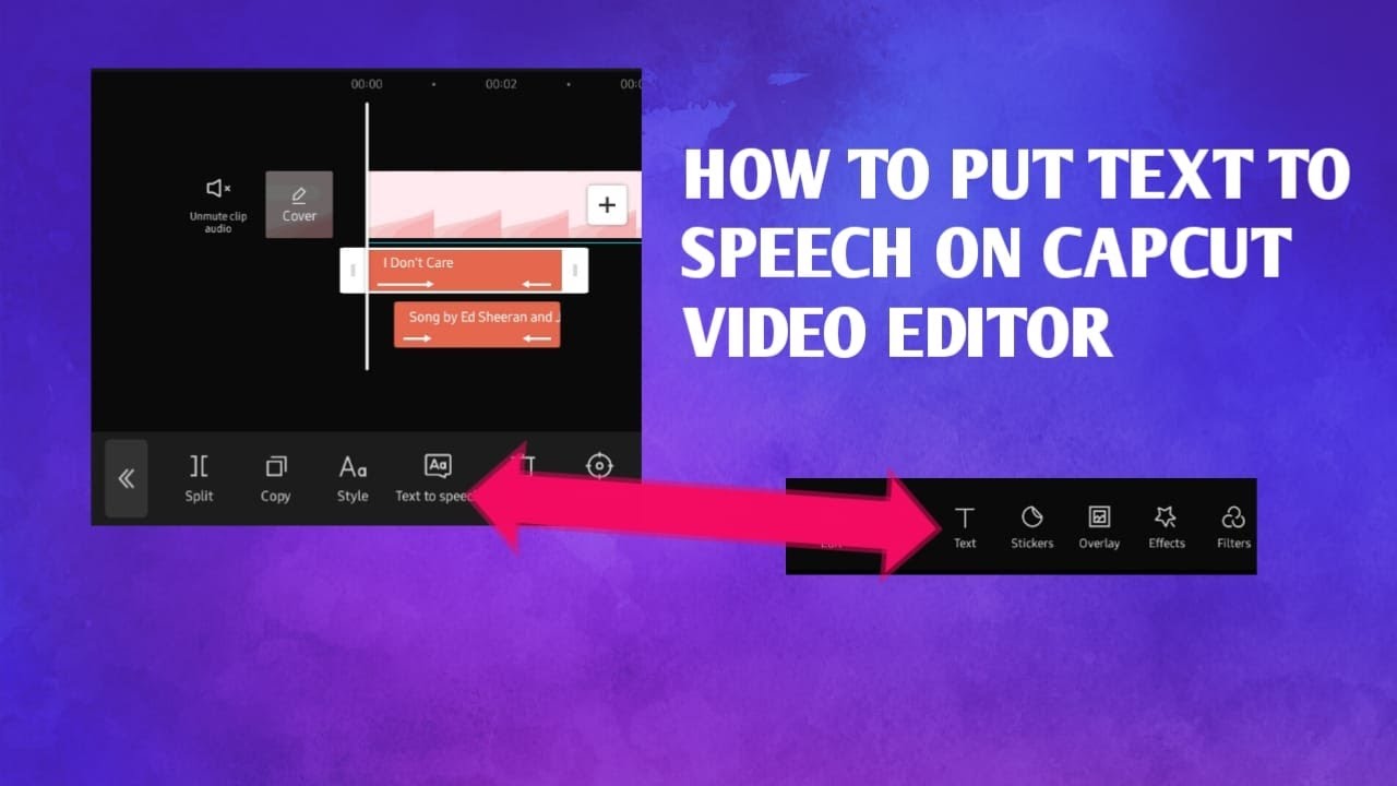 how to get text speech on capcut