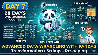 Day 7: Advanced Data Wrangling with Pandas – Transformation, Strings, and Reshaping