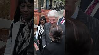 Frail, unsteady Bill Clinton makes rare public appearance at NYC addiction shelter groundbreaking