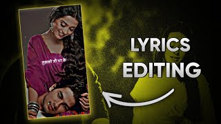 New Viral Lyrics Video Editing Tutorial In Alight | Instagram Reels Editing Tutorial #trendingstatus screenshot 5