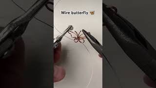 wire butterfly ring 💍🦋 #tutorial #handmade #wireworks #ytshorts #viralshort #beads #diy #craft #art