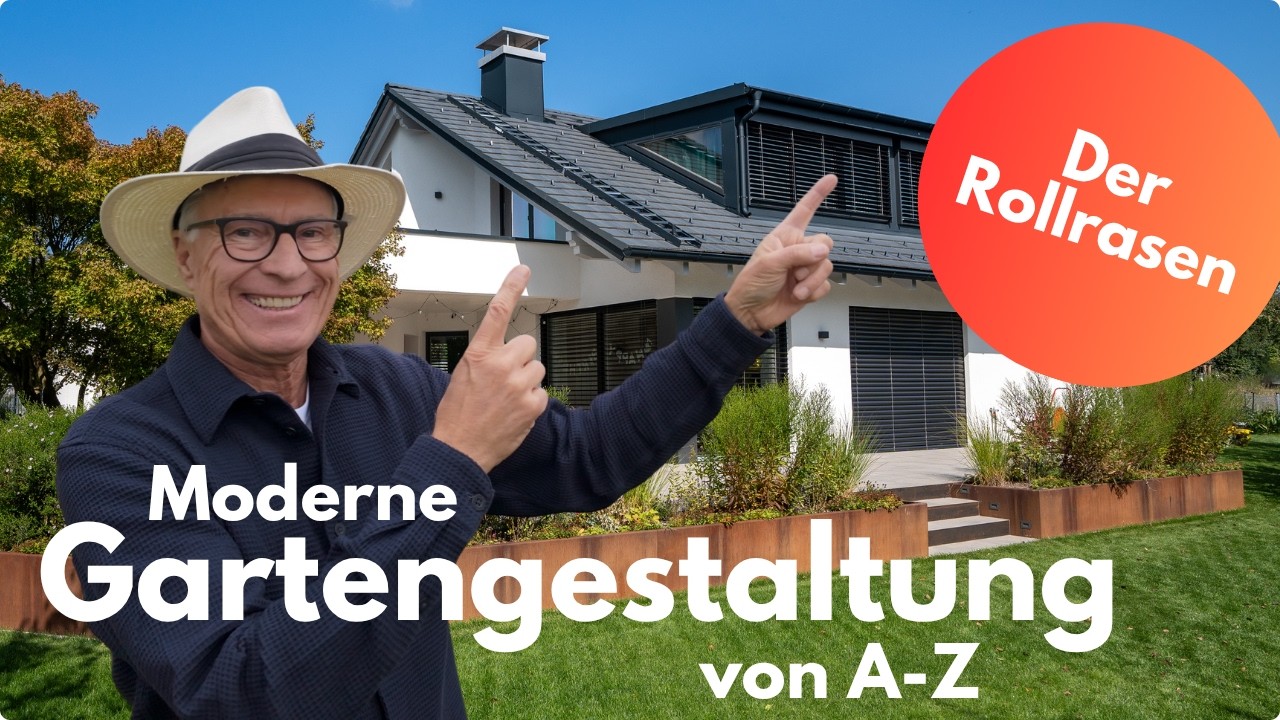 Moderne Gartengestaltung | Teil 11 - Rollrasen richtig verlegen