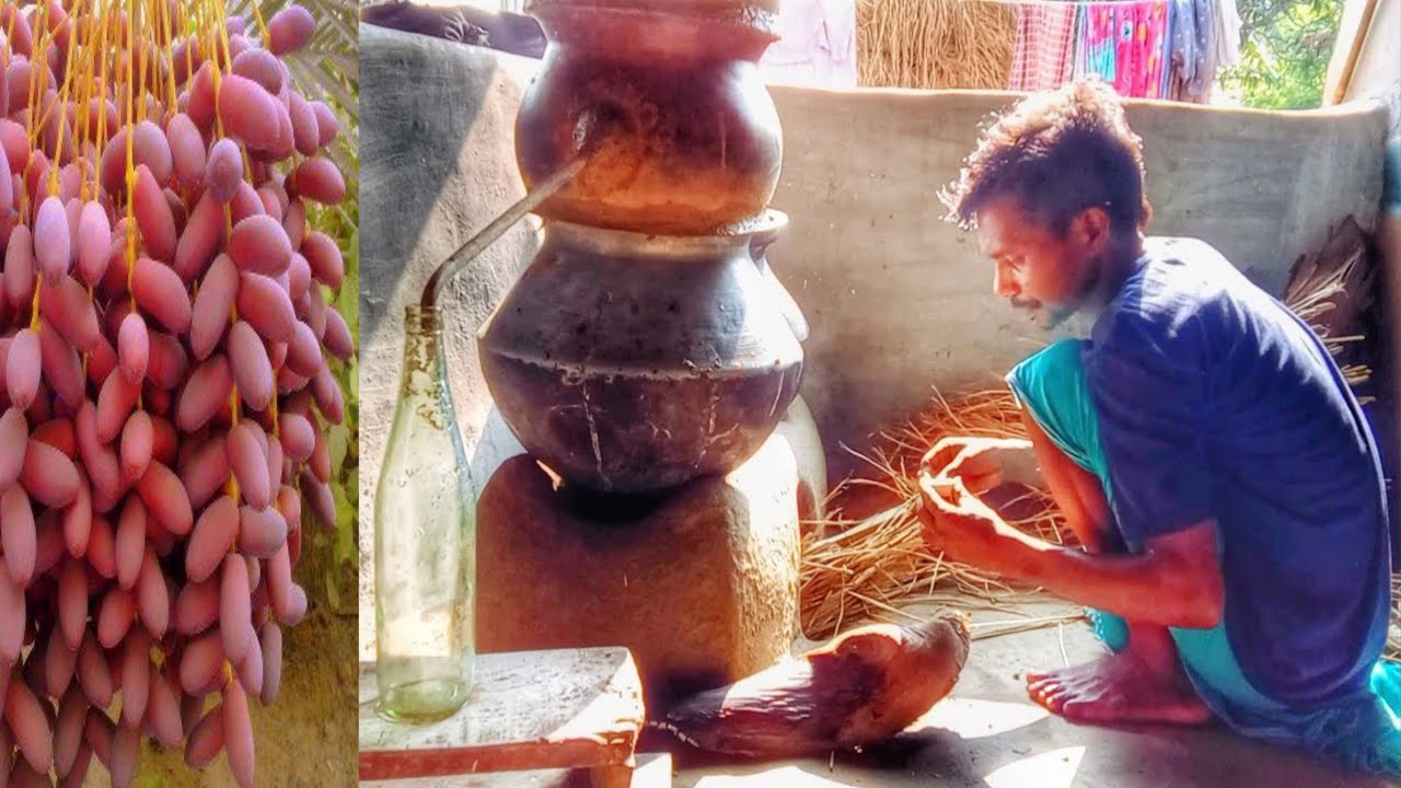 How to make wine from dates fruit and mahua flowers