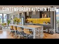 Contemporary Kitchen Tour with Bold Accents, Matte Finishes, and Streamlined Style