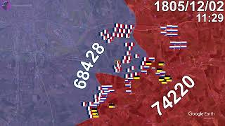 Battle of Austerlitz in 1 minute using Google Earth