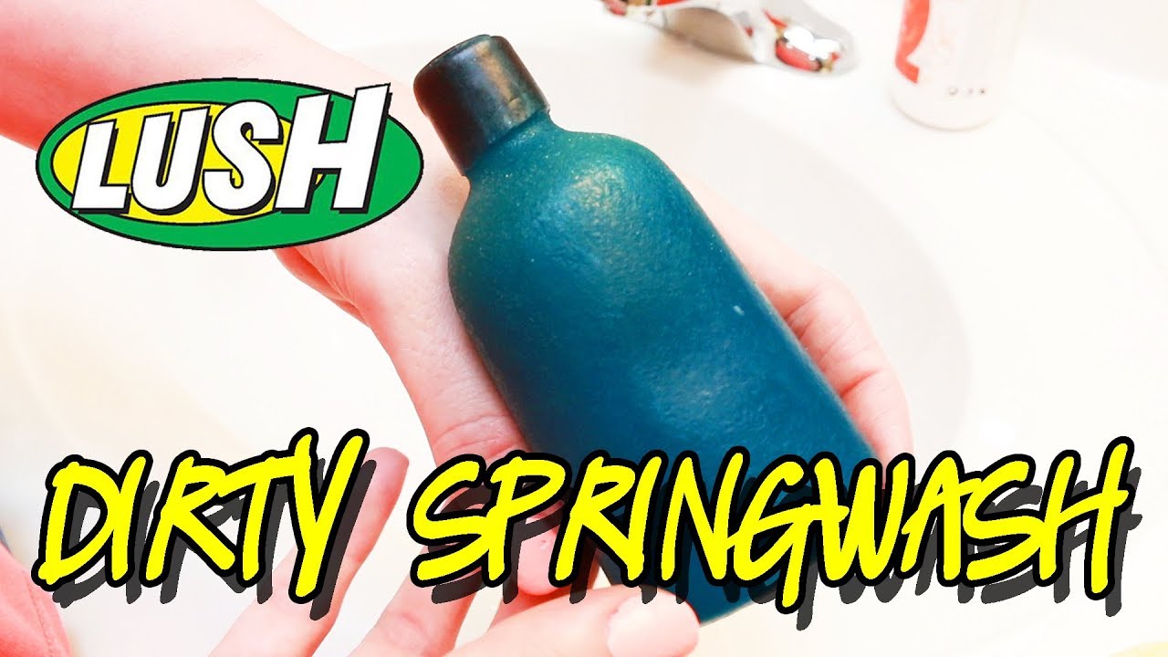 LUSH - DIRTY SPRINGWASH Naked Shower Gel - Sink side DEMO & REVIEW Father's Day 2018