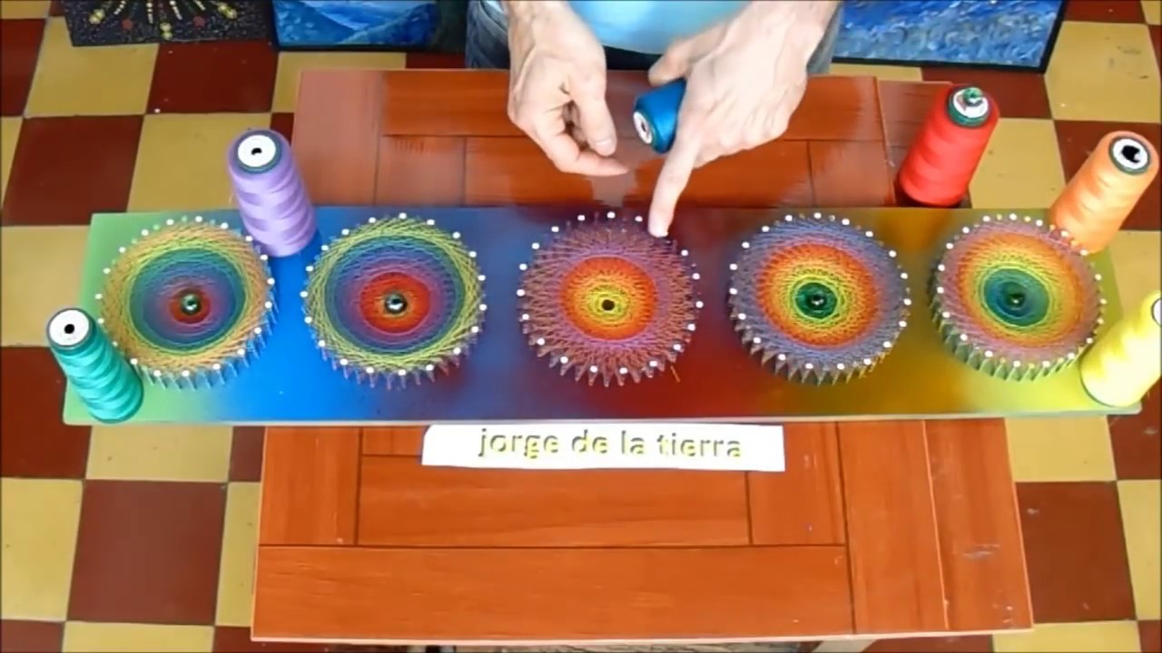 string art tornado por jorge de la tierra