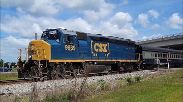 CSX 9969 leads Geometry Train Hawthorne Fl 05-20-21