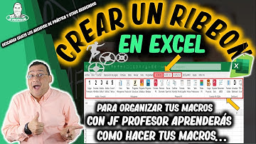 🚀Crear un Ribbon o Pestaña Personalizada en EXCEL para Organizar todas tus Macros