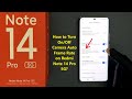 How to Turn On/Off Camera Auto Frame Rate on Redmi Note 14 Pro 5G?