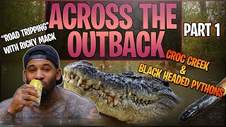 THE OUTBACK WITH RICKY MACK | PART 1 | Bathing in Croc Creek & Black Headed Pythons