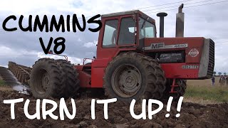 MF 4840, CUMMINS V8, TURN UP the SOUND!!