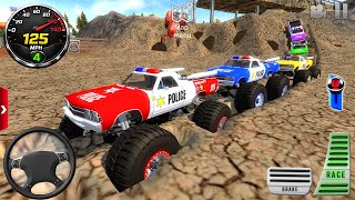Impossible Off-Road Speed Monster Truck Racing #2 - Police Car Stunt Driving - Android GamePlay screenshot 1