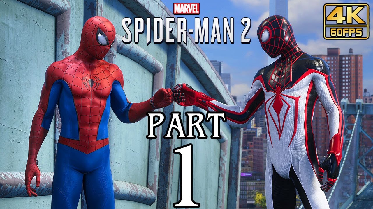 Spider-Man 2 (PS5) Walkthrough PART 1 No Commentary Gameplay @ 4K 60ᶠᵖˢ ...