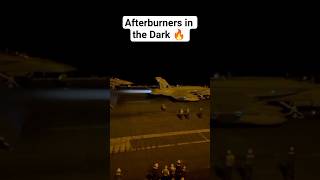 Fighter jet full afterburner night lunch🔥.