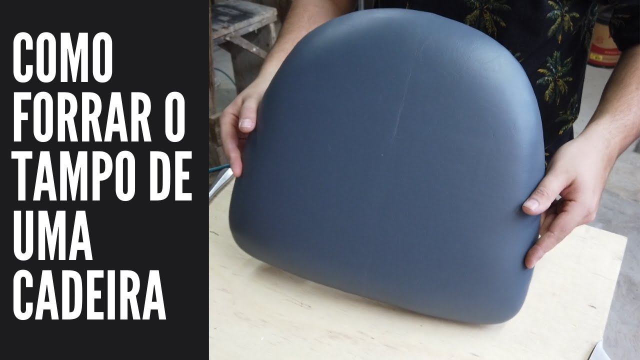 Como forrar o tampo de uma cadeira