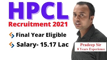HPCL Recruitment 2021- Without GATE, Final Year Eligible, Best Books, Test Series, Exam Pattern