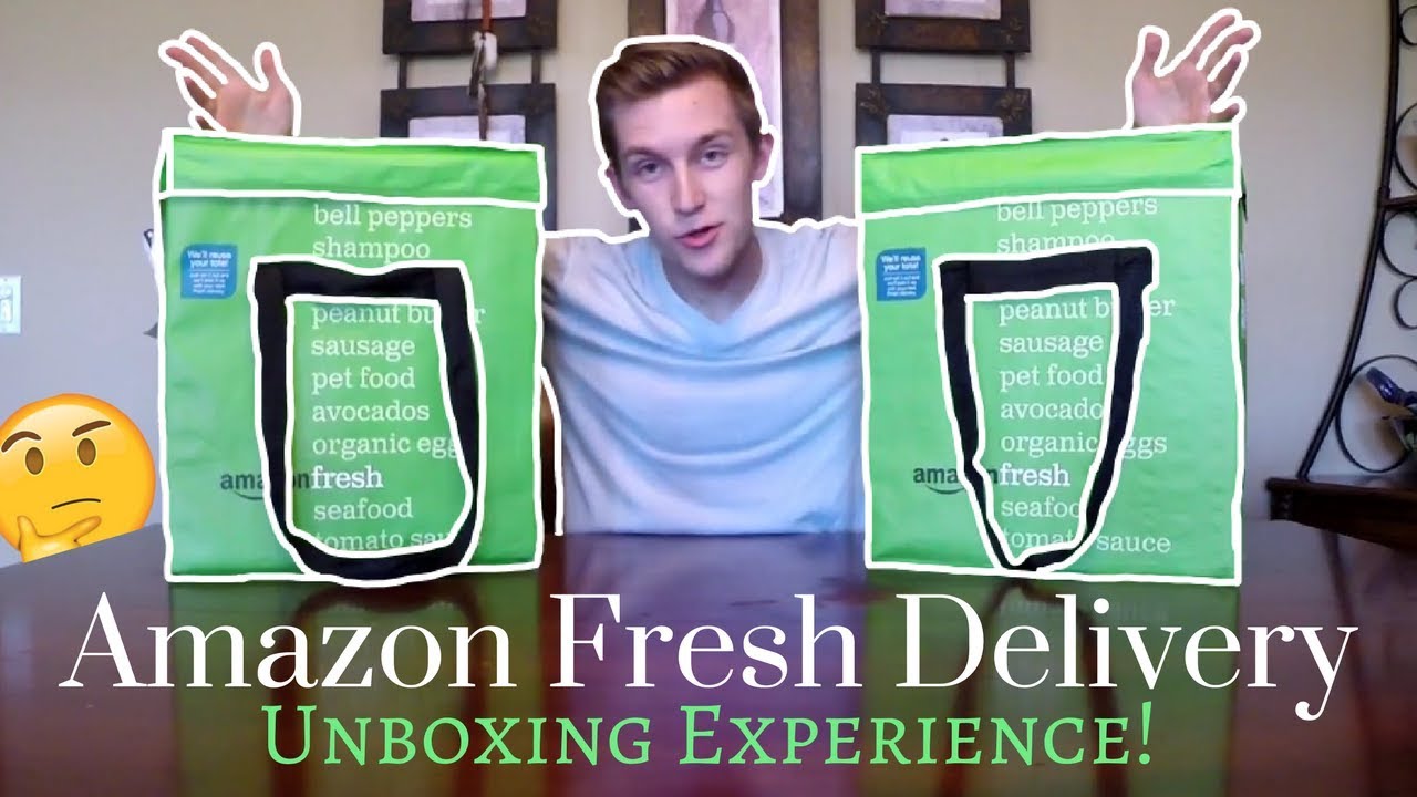 Amazon Fresh Delivery 1st Unboxing! YouTube