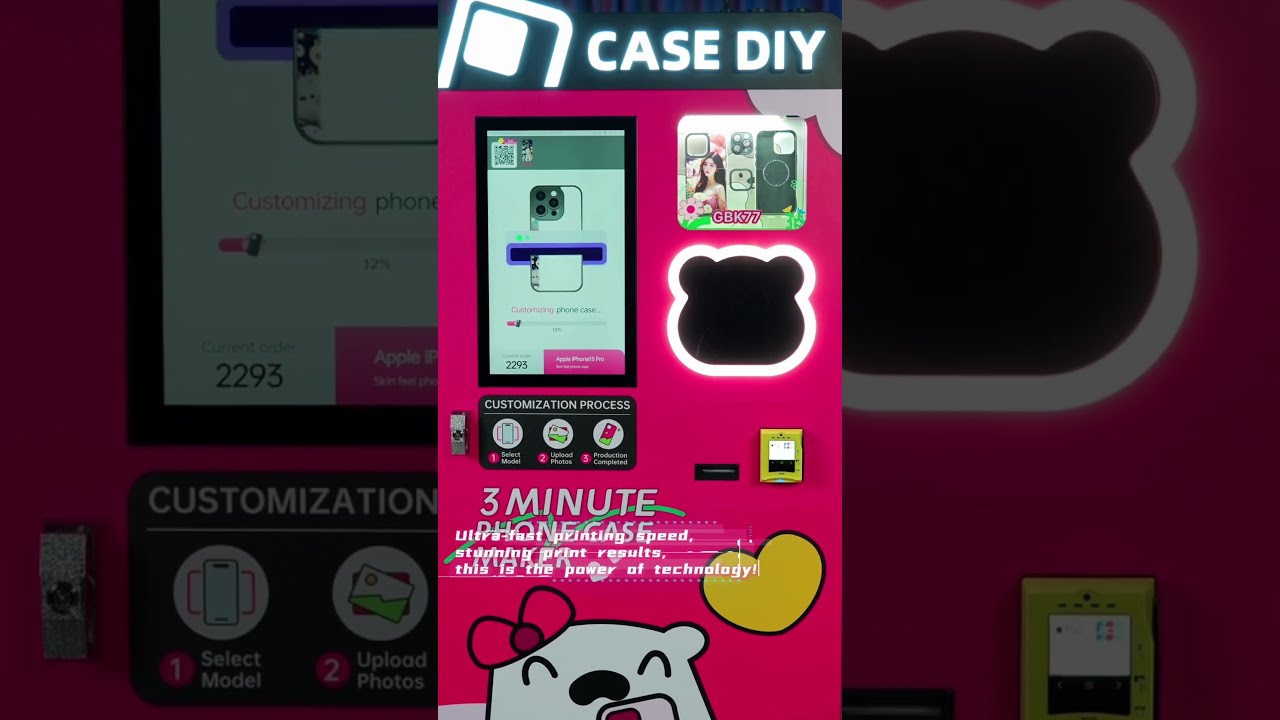  CASEDIY Custom Phone Case Vending Machine Fast Easy Fully Customizable Customphonecase