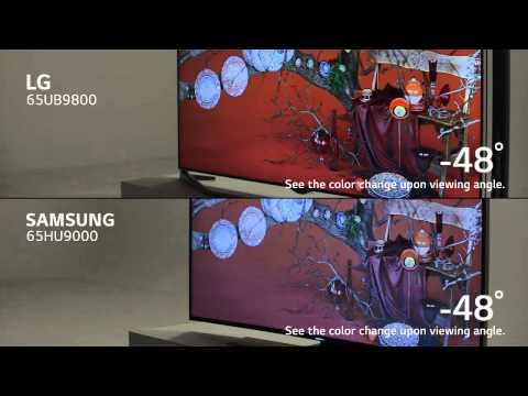 LED UHD TV Head to Head Comparison : Viewing Angle (UB98 vs. HU90)