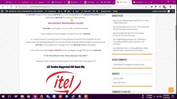 itel A14s Frp Bypass Reset File Sp7731 8.1 Only 15MB Without Box