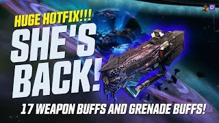 Borderlands 3 Recursion BUFF and 16 other weapon buffs! - Hotfix