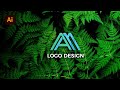 How To Create An AM Logo In Illustrator | Step by step logo design in illustrator | Team Graphics