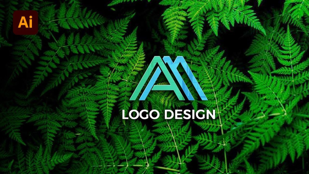 How To Create An AM Logo In Illustrator | Step by step logo design in illustrator | Team Graphics