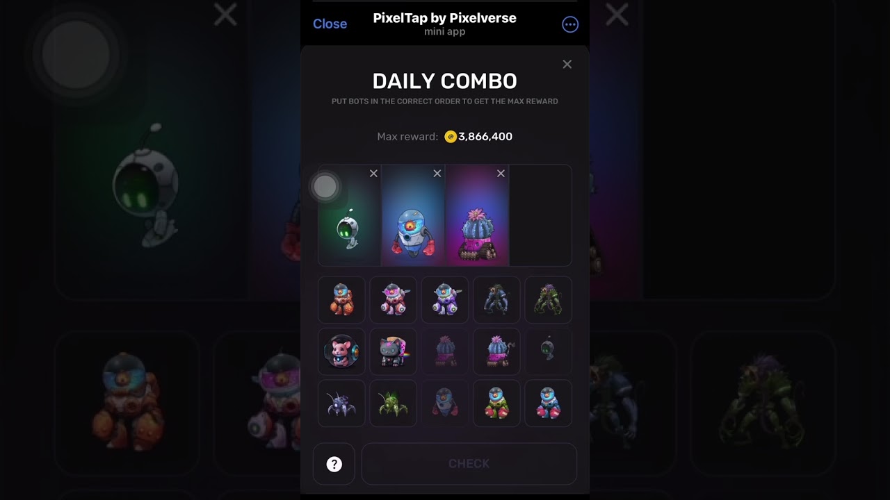 Pixel Tap Daily Combo Cards 24 July 2024 Earn Rewards