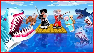 100 YOUTUBER SURVIVAL HARDCORE DI PULAU MEGALODON UNTUK CARI 10 IKAN THE BLOOP LEGENDARIS !