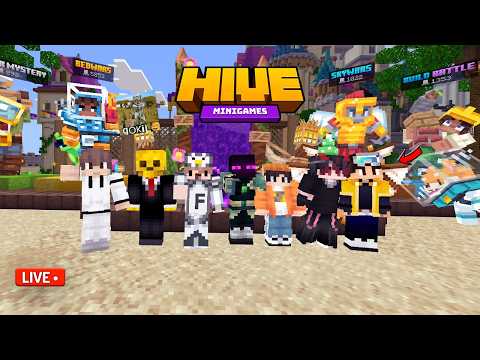 AKU MAIN THE HIVE BARENG YOUTUBER MINECRAFT!