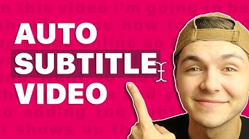 How to automatically add subtitle / captions to a video online